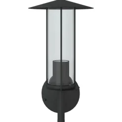 vidaXL Aplique de exterior de acero inoxidable Negro Hot