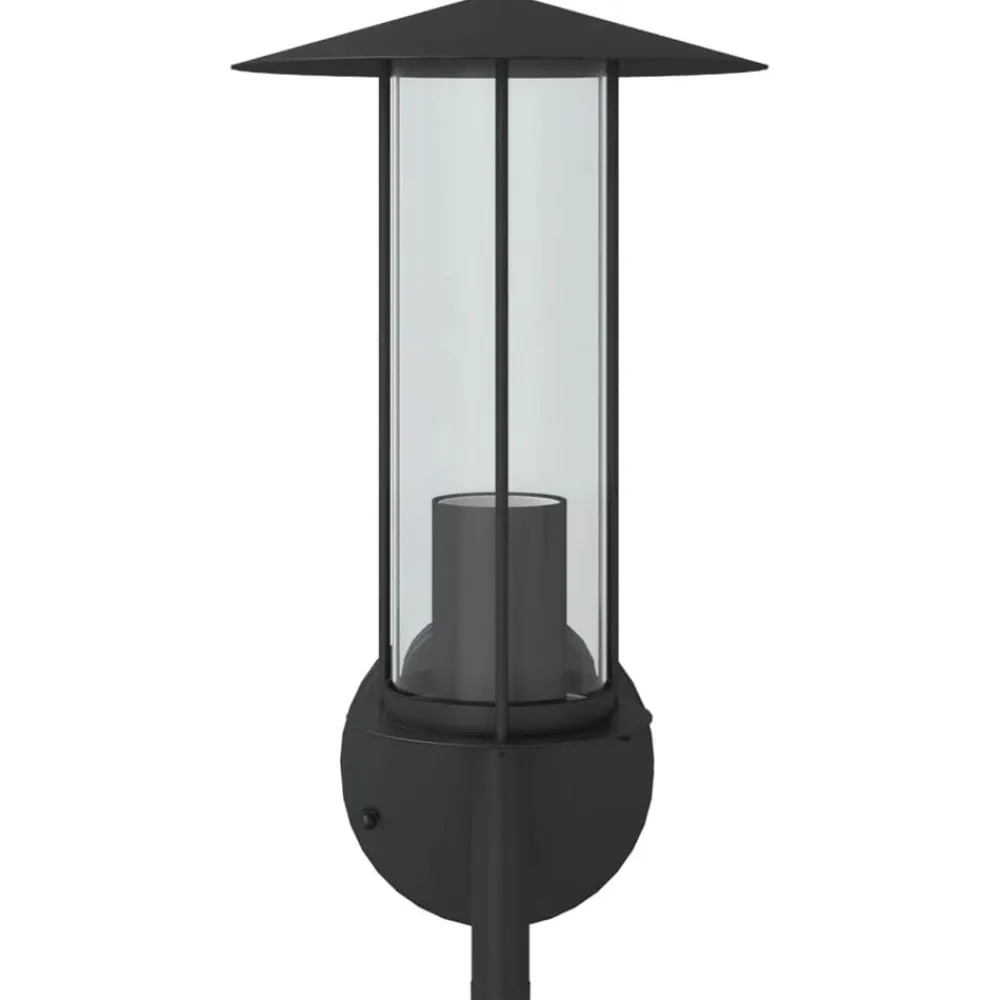 vidaXL Aplique de exterior de acero inoxidable Negro Hot