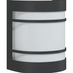vidaXL Aplique de exterior de acero inoxidable Negro