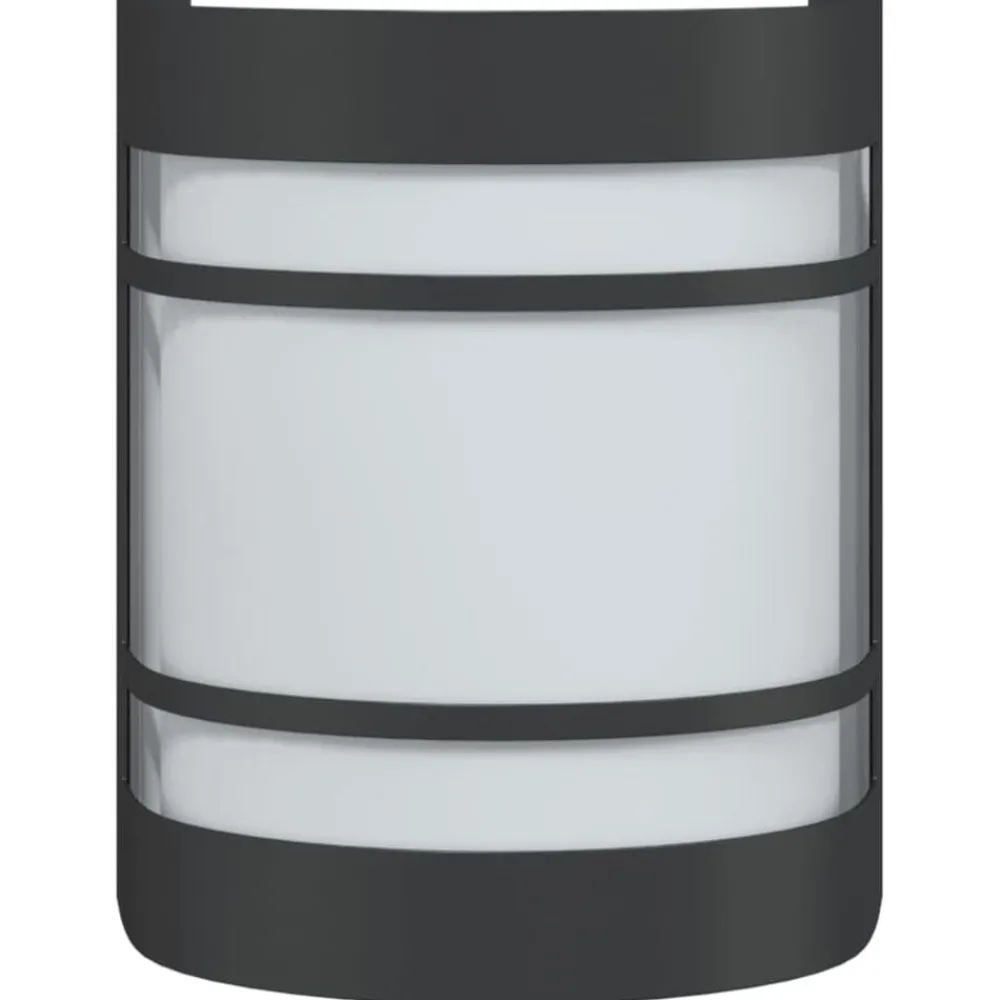 vidaXL Aplique de exterior de acero inoxidable Negro