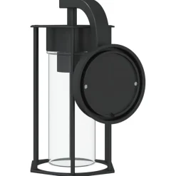 vidaXL Iluminación-Aplique de exterior de acero inoxidable negro
