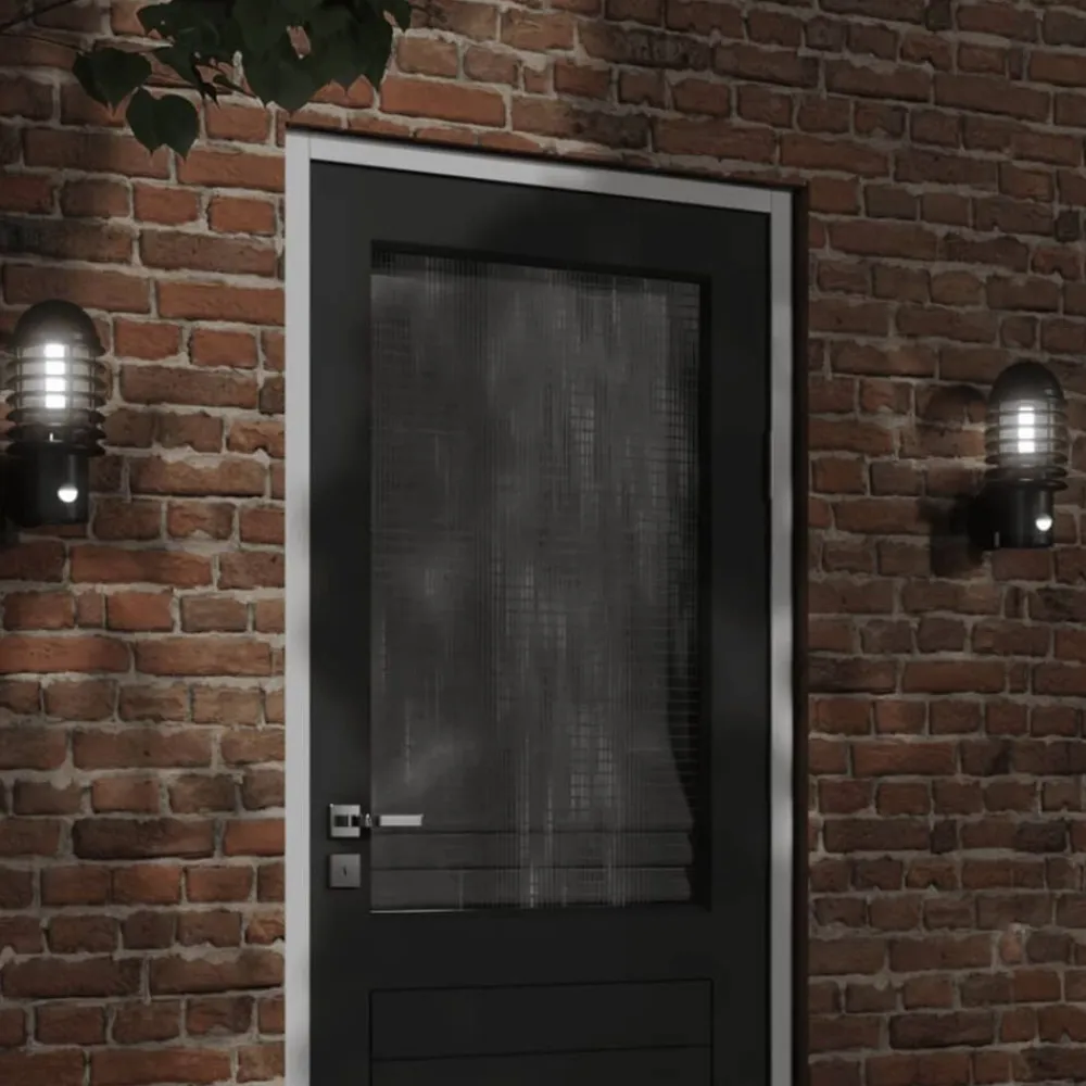 vidaXL Iluminación-Aplique de exterior con sensor acero inoxidable