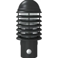 vidaXL Iluminación-Aplique de exterior con sensor acero inoxidable