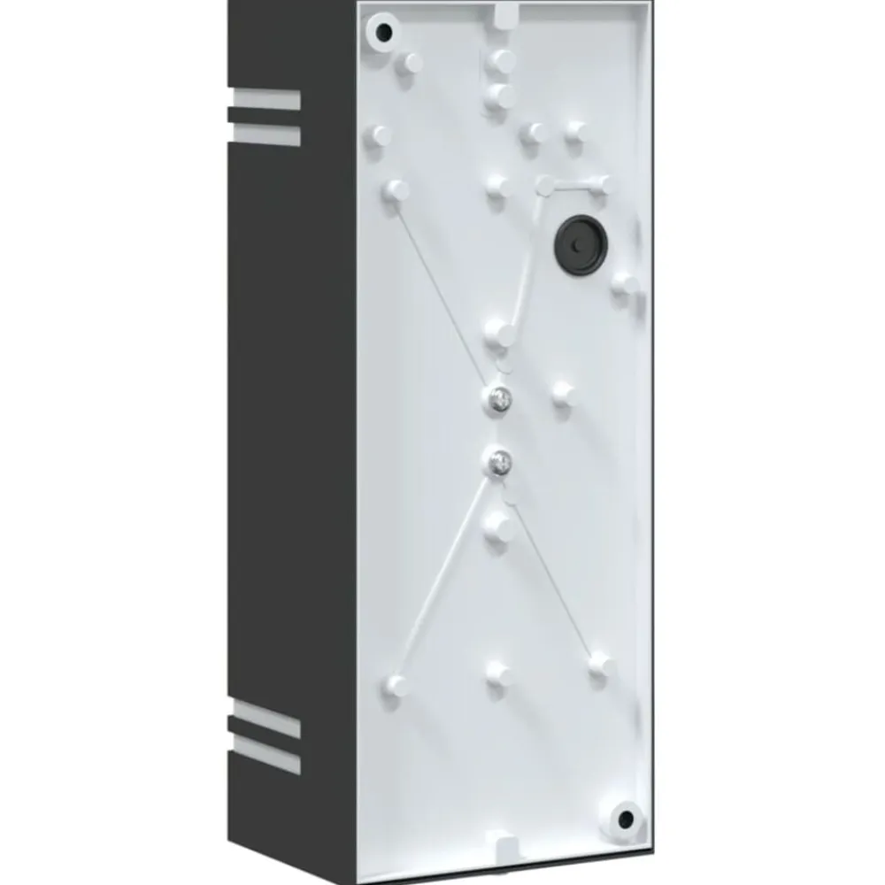 vidaXL Aplique de exterior de acero inoxidable Negro Outlet