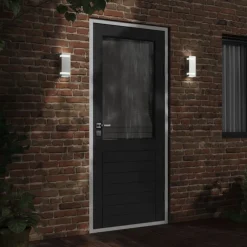 vidaXL Aplique de exterior de acero inoxidable Plateado Clearance