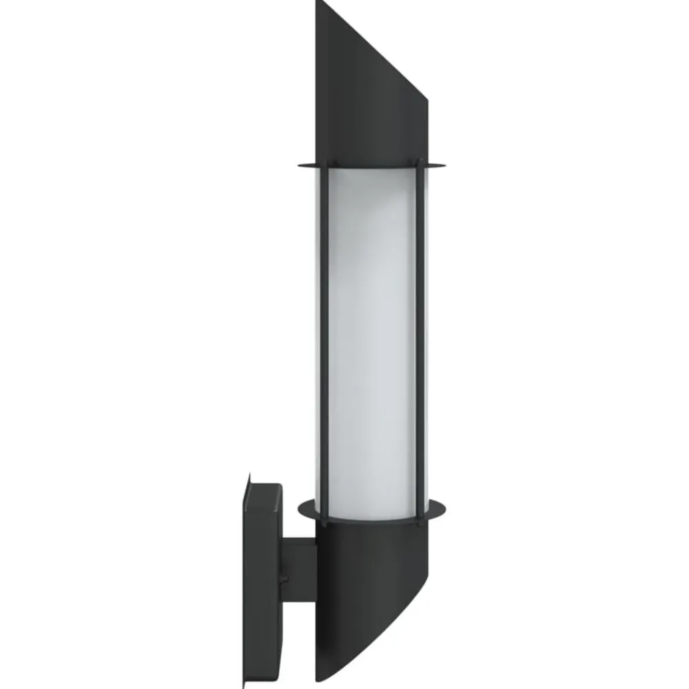 vidaXL Aplique de exterior de acero inoxidable Negro Sale