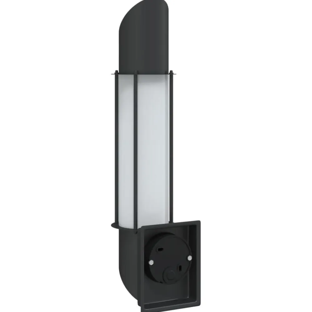 vidaXL Aplique de exterior de acero inoxidable Negro Sale