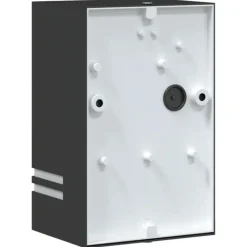 vidaXL Apliques de exterior 2 unidades acero inoxidable Negro Hot
