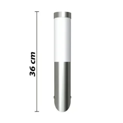 vidaXL Iluminación-Apliques de exterior 2 unidades acero inoxidable