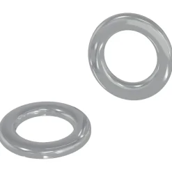 vidaXL Arandelas 2 pcs Plateado 10 x 10 x 0,8 mm Hierro New