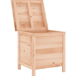 vidaXL Muebles De Jardín-Arcón de jardín madera maciza abeto 50x49x56,5 cm