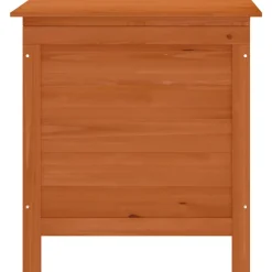 vidaXL Muebles De Jardín-Arcón de jardín madera maciza abeto marrón 50x49x56,5 cm