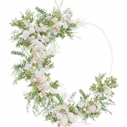 vidaXL Arco de Boda 195 x 35 x 211 cm Acero White Best