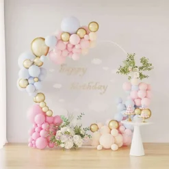 vidaXL Arco de Boda 195 x 35 x 211 cm Acero White Best