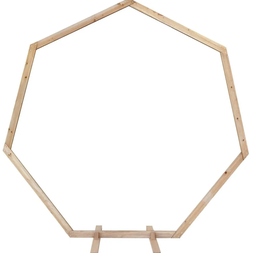 vidaXL Jardín-Arco de Boda Marrón Claro 221 x 92 x 216 cm