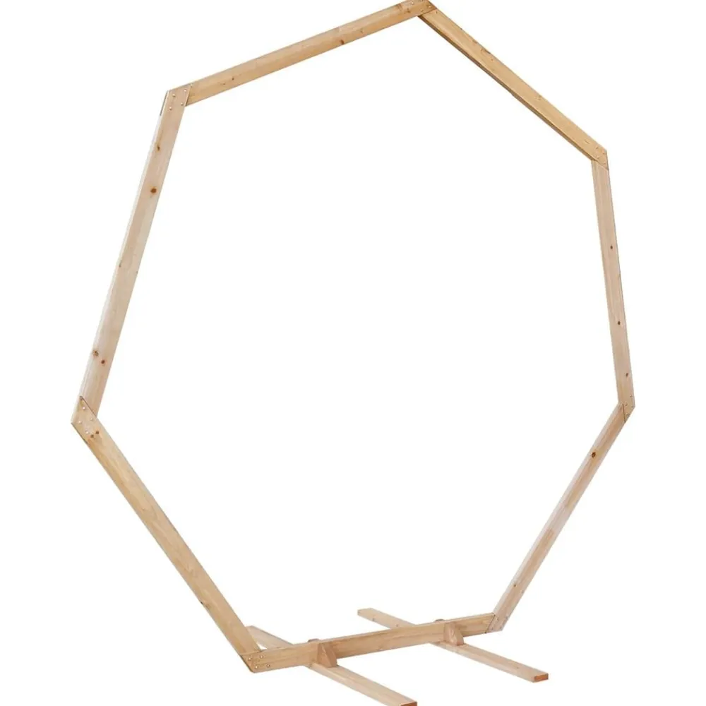 vidaXL Jardín-Arco de Boda Marrón Claro 221 x 92 x 216 cm