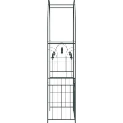 vidaXL Jardín-Arco de jardín con cerradura 102 x 50 x 218 cm