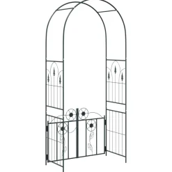 vidaXL Jardín-Arco de jardín con cerradura 102 x 50 x 218 cm