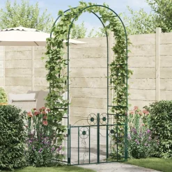 vidaXL Jardín-Arco de jardín con cerradura 102 x 50 x 218 cm
