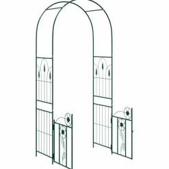 vidaXL Jardín-Arco de jardín con cerradura 102 x 50 x 218 cm