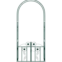 vidaXL Jardín-Arco de jardín con cerradura 102 x 50 x 218 cm