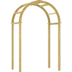 vidaXL Jardín-Arco de madera de pino macizo impregnado 141x97x243 cm