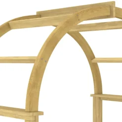 vidaXL Jardín-Arco de madera de pino macizo impregnado 141x97x243 cm