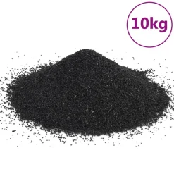 vidaXL Productos Para Mascotas-Arena para acuario negra 10 kg 0,2-2 mm