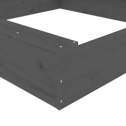 vidaXL Estructuras Para Juegos Al Aire Libre-Arenero con asientos cuadrado madera maciza de
