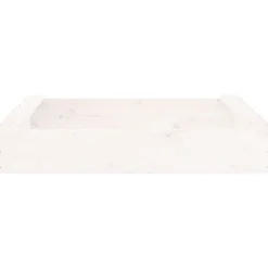vidaXL Arenero con asientos cuadrado madera maciza de Pino blanco Online