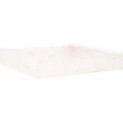 vidaXL Arenero con asientos cuadrado madera maciza de Pino blanco Online