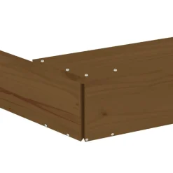 vidaXL Arenero con asientos octógono madera maciza de pino marrón miel Pino marrón miel Discount