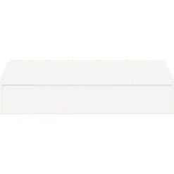 vidaXL Arenero con tapa madera maciza de pino 111x111x19,5 cm Blanco Discount