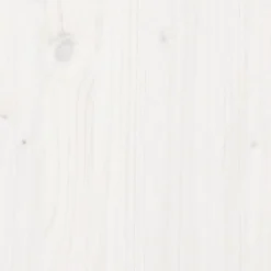vidaXL Arenero con tapa madera maciza de pino 111x111x19,5 cm Blanco Discount