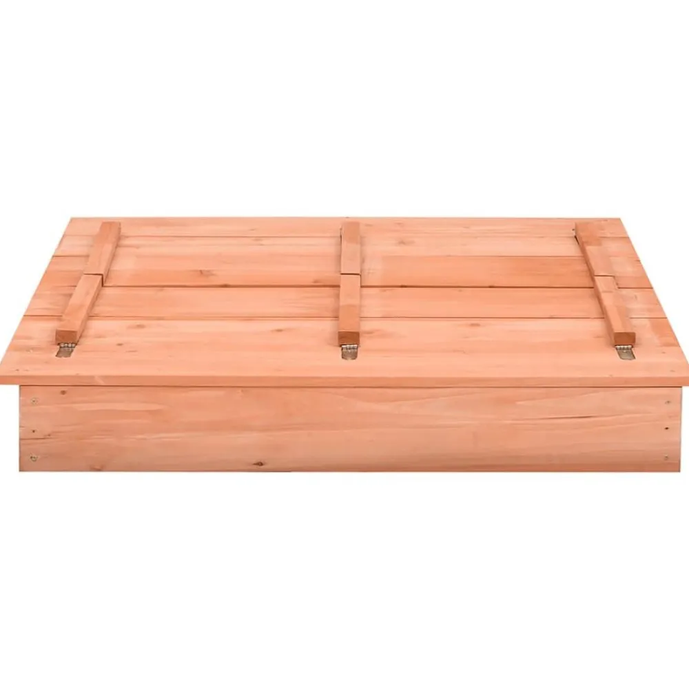 vidaXL Estructuras Para Juegos Al Aire Libre-Arenero de madera de abeto 95x90x15 cm