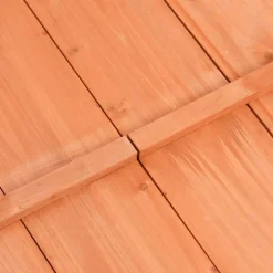 vidaXL Estructuras Para Juegos Al Aire Libre-Arenero de madera de abeto 95x90x15 cm