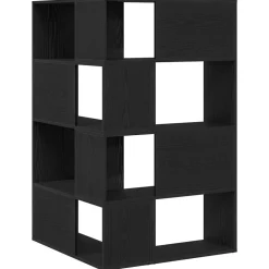 vidaXL Armario 2 pcs 85 x 85 x 140 cm Madera de ingeniería Roble negro Clearance