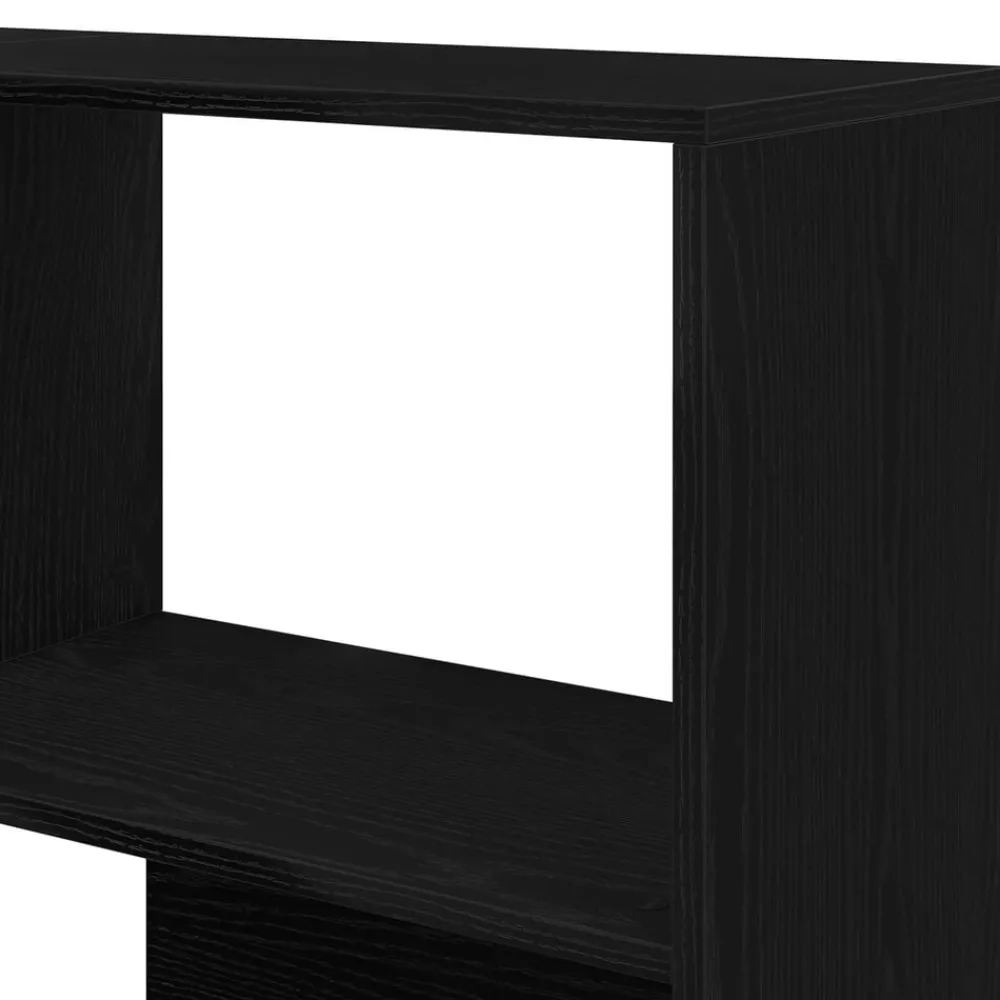 vidaXL Armario 2 pcs 85 x 85 x 140 cm Madera de ingeniería Roble negro Clearance