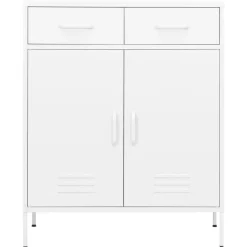 vidaXL Armario almacenamiento acero 80x35x101,5 cm Blanco Hot