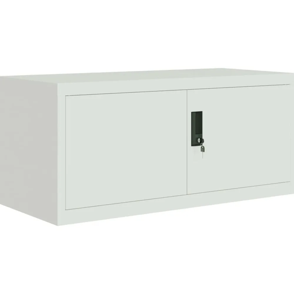 vidaXL Armarios Y Almacenamiento-Armario archivador de acero 90x40x110 cm