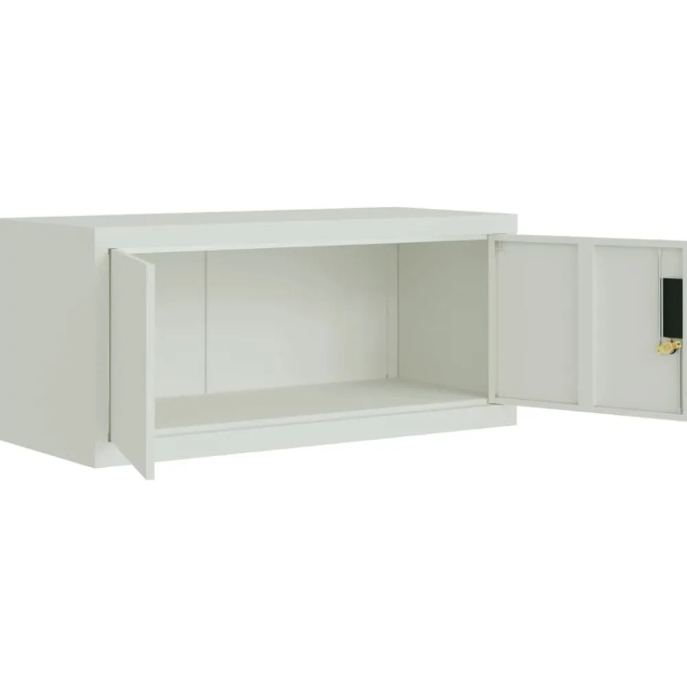 vidaXL Armarios Y Almacenamiento-Armario archivador de acero 90x40x110 cm