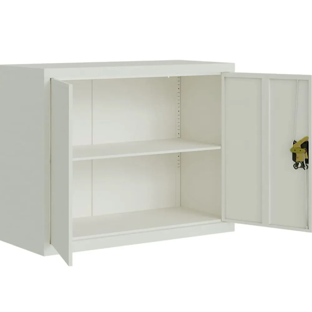 vidaXL Armarios Y Almacenamiento-Armario archivador de acero 90x40x110 cm