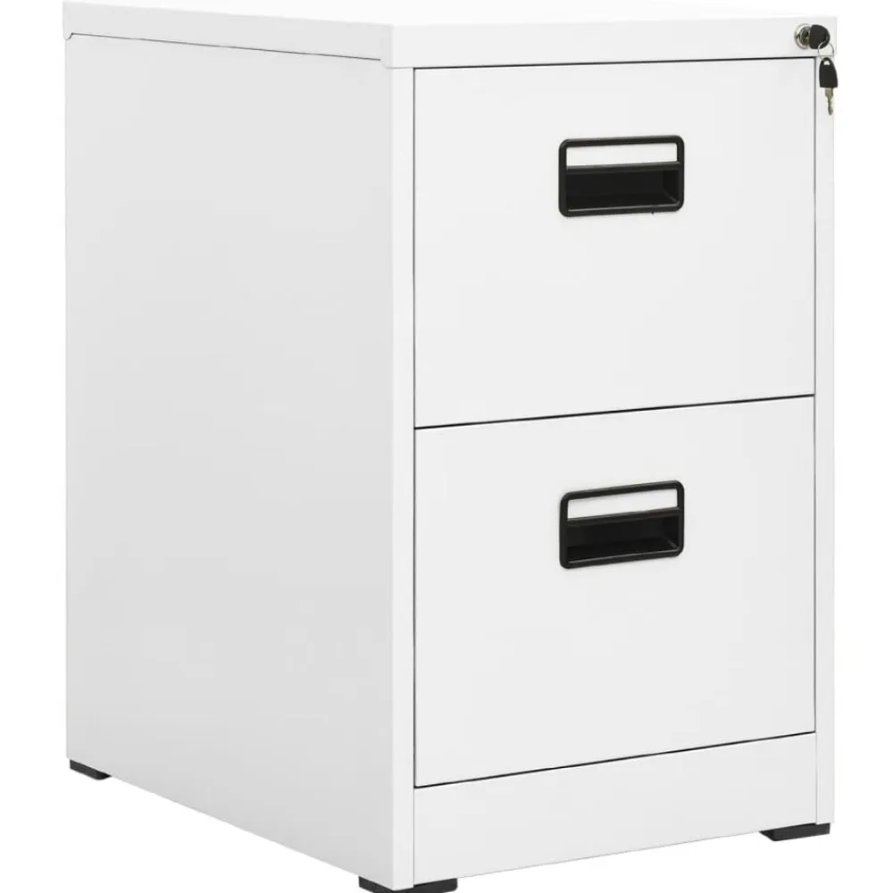 vidaXL Armarios Y Almacenamiento-Armario archivador de acero 46x62x72,5 cm
