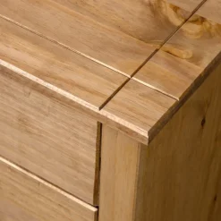 vidaXL Armario auxiliar de madera de pino estilo Panamá 80x40x73 cm Marrón Hot