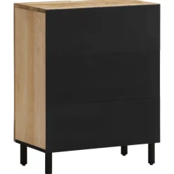 vidaXL Armario auxiliar madera maciza de mango 60x33x75 cm Clearance