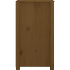 vidaXL Armarios Y Almacenamiento-Armario auxiliar madera maciza de pino marrón miel 100x40x72 cm