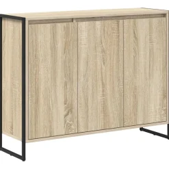 vidaXL Armarios Y Almacenamiento-Armario auxiliar Sonoma 96,5 x 30 x 75 cm Madera contrachapada