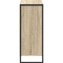 vidaXL Armarios Y Almacenamiento-Armario auxiliar Sonoma 96,5 x 30 x 75 cm Madera contrachapada