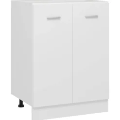 vidaXL Armario bajo "Lyon" 60x46x81,5 cm madera de ingeniería Blanco Hot
