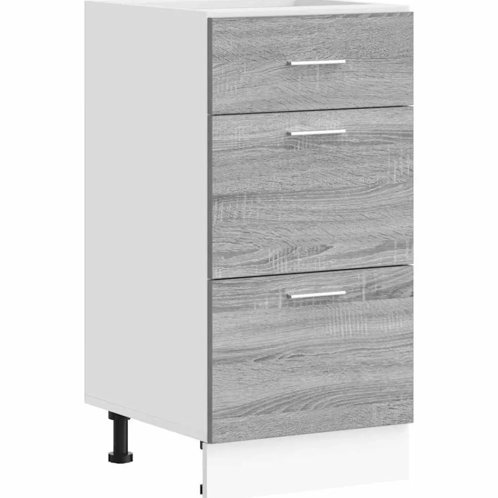 vidaXL Armario bajo "Lyon" 40x46x81,5 cm Madera de ingeniería Gris sonoma Hot